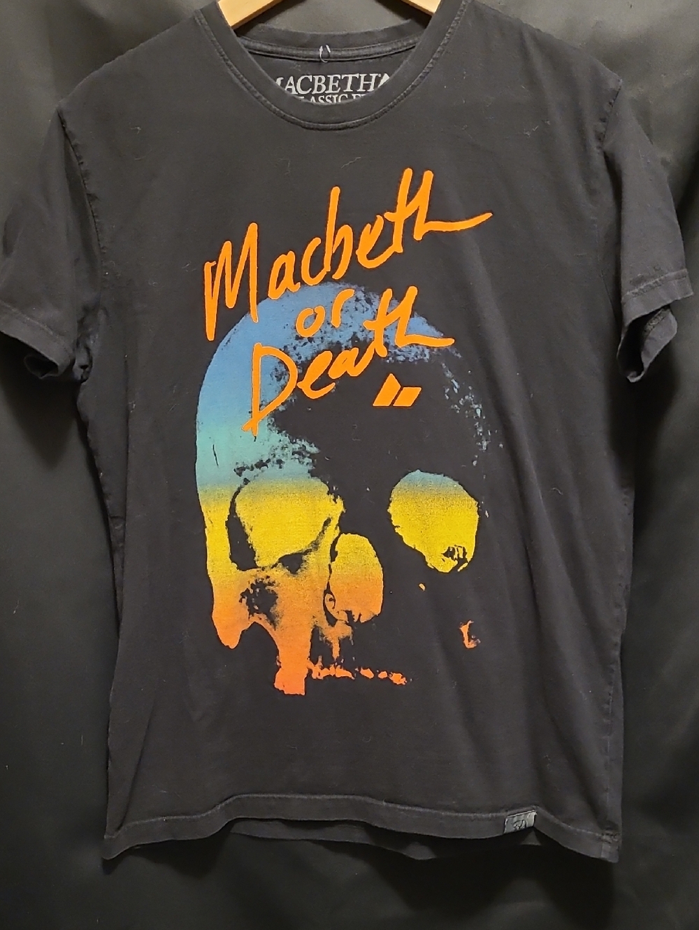 Macbeth Black 'Macbeth or Death' Graphic Tee SIZE MED